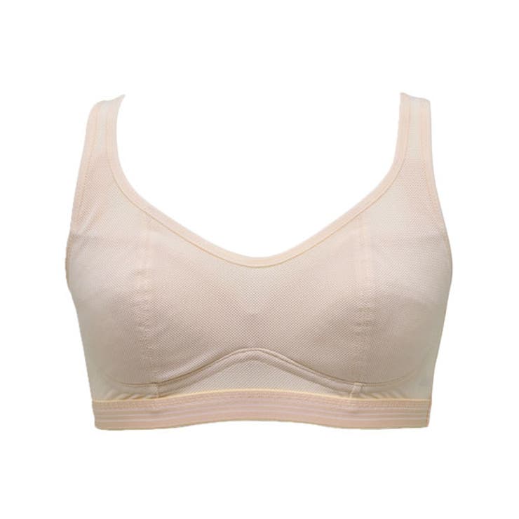 パウダーピンク | 吸汗速乾抗菌加工 部活ブラ サラサラデイリーハーフトップブラジャー（ルシアン） | nissen