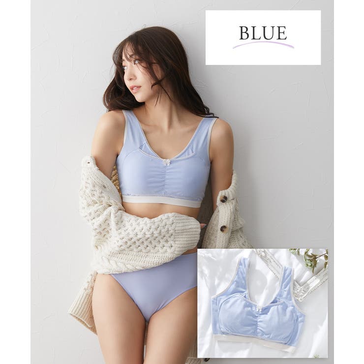 n，Dream バストを包むストレッチナイトブラジャー(綿混素材) | nissen | 詳細画像12 