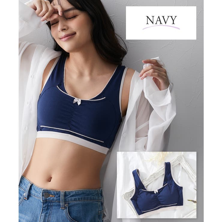 n，Dream バストを包むストレッチナイトブラジャー(綿混素材) | nissen | 詳細画像13 