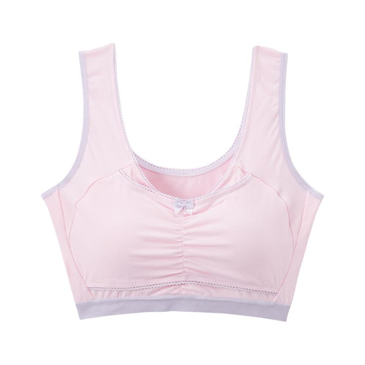 ピンク | n，Dream バストを包むストレッチナイトブラジャー(綿混素材) | nissen