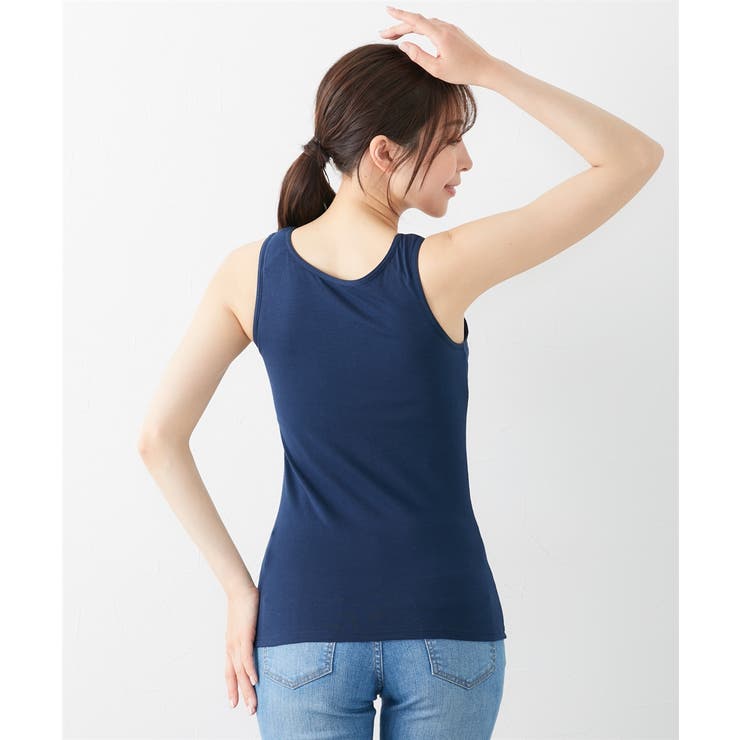 綿混ストレッチ 吸汗速乾ブラトップタンクトップ（抗菌）[品番