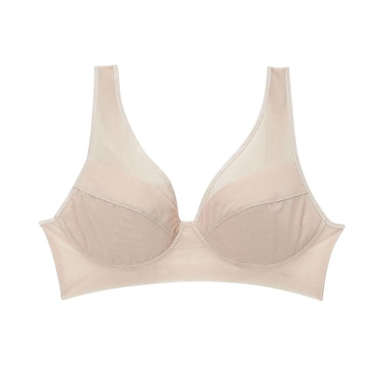 クリスタルベージュ | グンゼ 軽ブラ スッキリ軽い ノンワイヤーブラジャー | nissen
