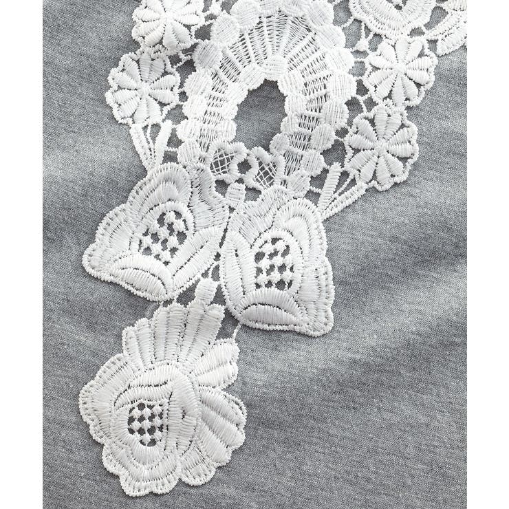 綿混吸汗速乾 バックレース付チュニック丈タンクトップ2枚組 | nissen | 詳細画像18 