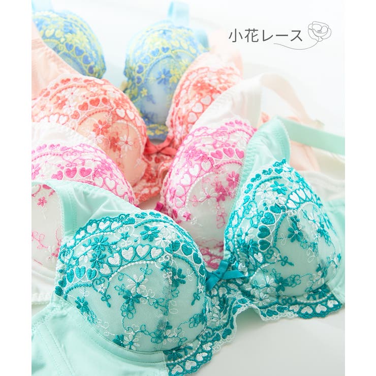 花柄刺しゅうフェミニンフルカップブラジャー４枚組 | nissen | 詳細画像6 