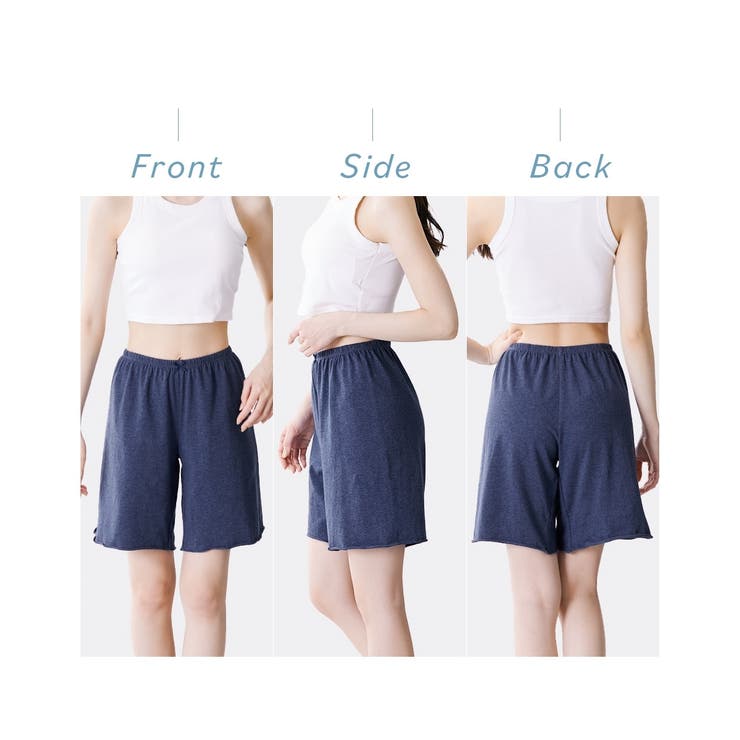 ショーツ 綿混 ストレッチ | nissen | 詳細画像12 