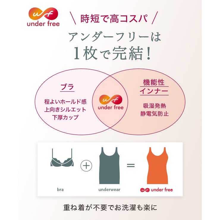 アンダーフリー 発熱 ブラトップ長袖インナー（静電気防止） | nissen | 詳細画像18 