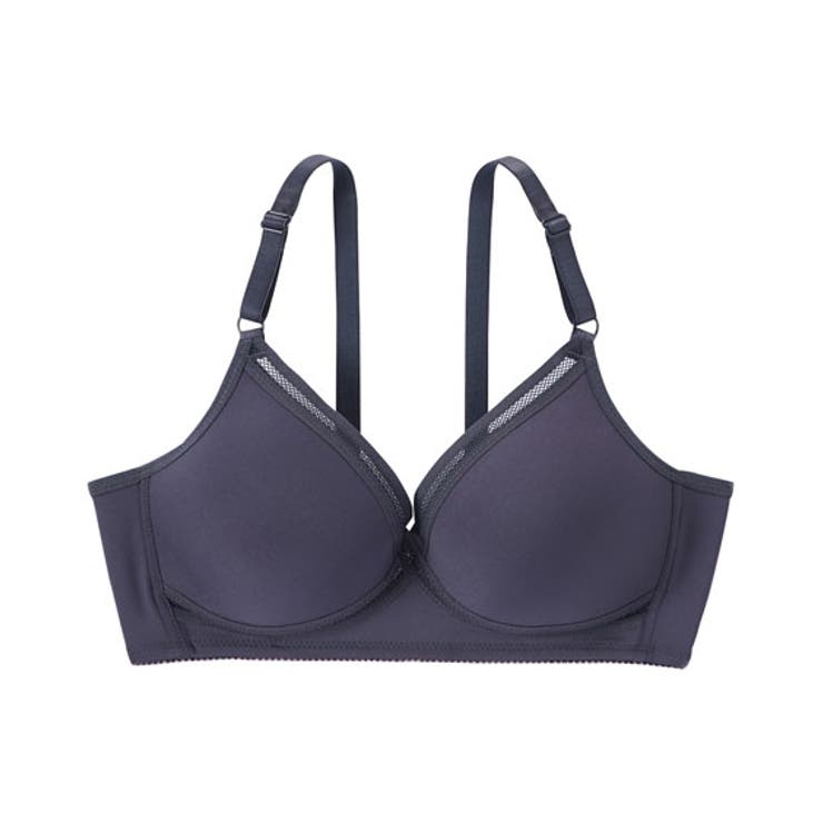 ミストグレー | 吸汗速乾 狙いうち! 汗対策 クロスメッシュ ノンワイヤーブラジャー | nissen