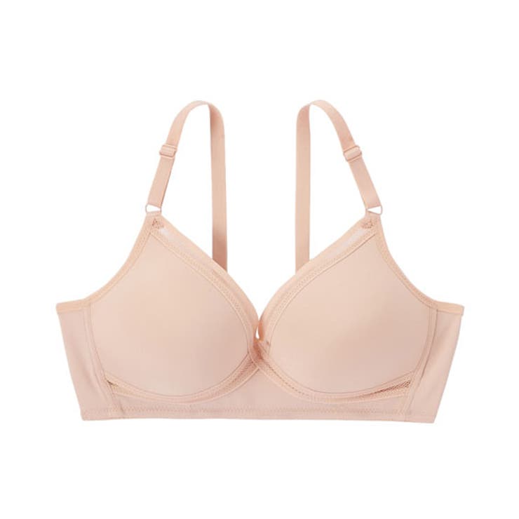 シナモンベージュ | 吸汗速乾 狙いうち! 汗対策 クロスメッシュ ノンワイヤーブラジャー | nissen