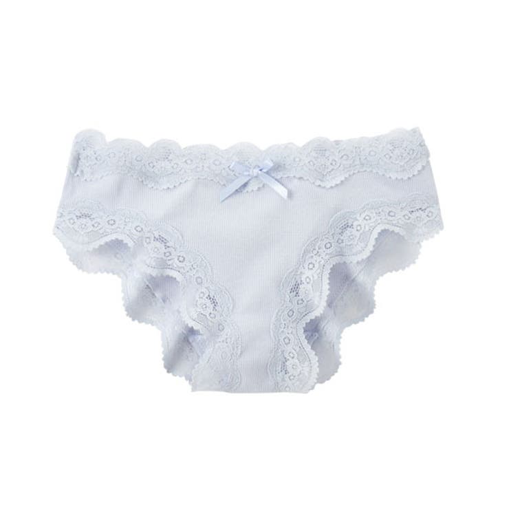 サックス | (LL)綿混リブコーディネートショーツ | nissen