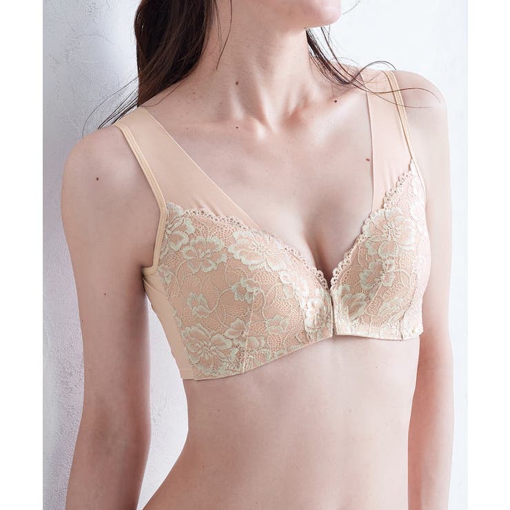 背中からやさしく包んで整えるフロントホックノンワイヤーブラジャー（マディア） | nissen | 詳細画像14 