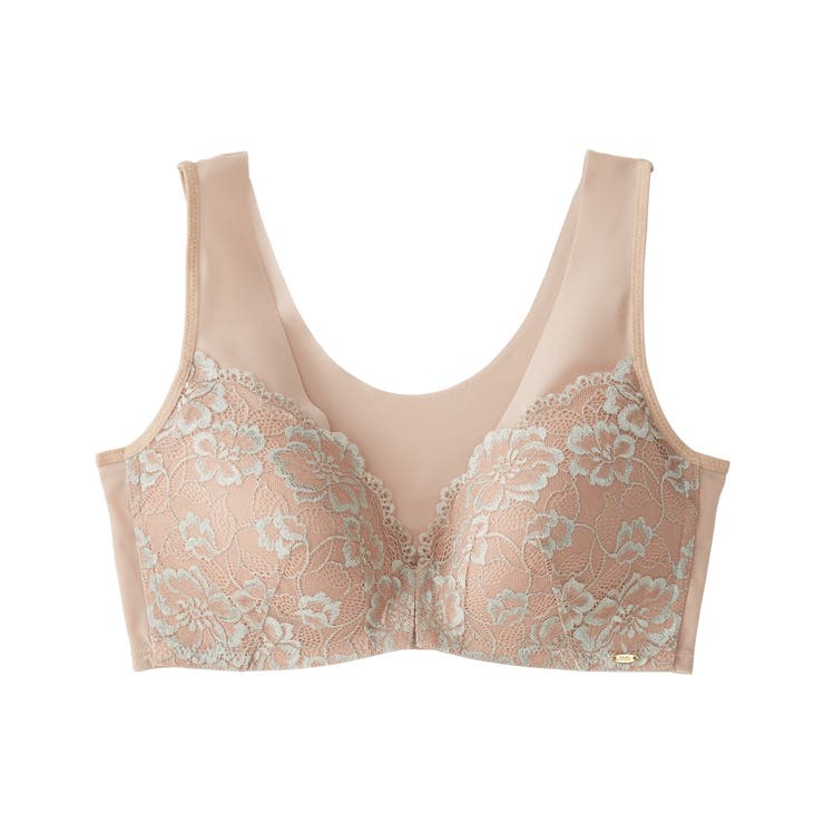 背中からやさしく包んで整えるフロントホックノンワイヤー