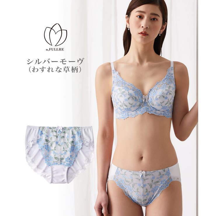 やや深ばき丈編レースコーディネートショーツ（わすれな草柄）（トリンプ）（n，FU… | nissen | 詳細画像8 