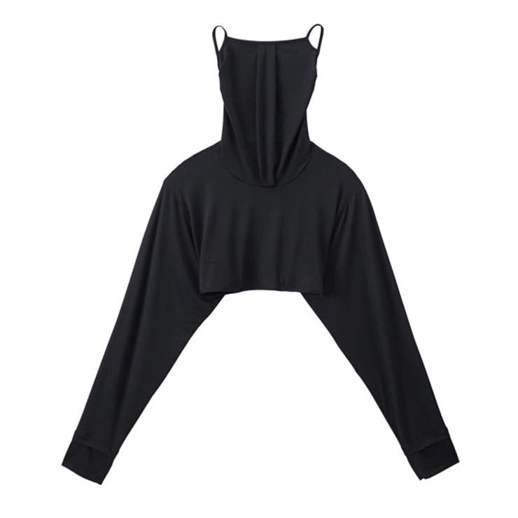 黒 | 超冷感AIR アームカバーマスク(接触冷感・吸汗速乾・UVカット) | nissen