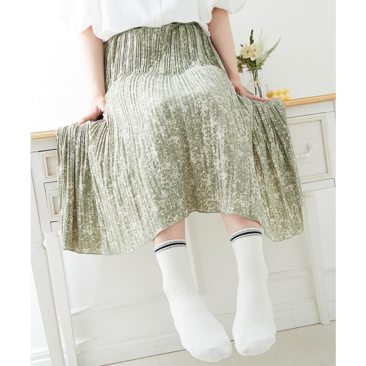 色柄おまかせ モノトーン柄クルーソックス１０足組 | nissen | 詳細画像11 