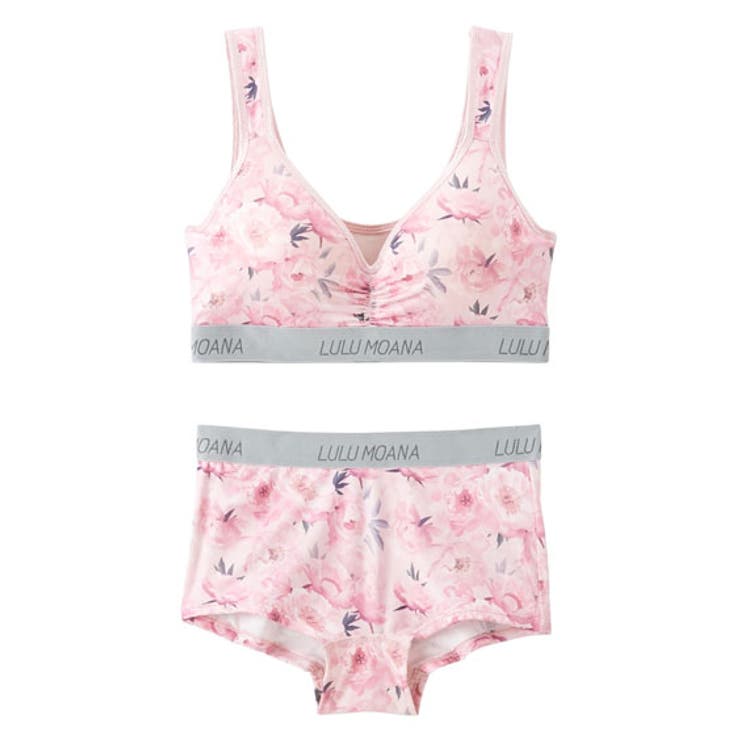 お値下げ！DR METHOD フラワープリントブラジャーショーツ3色セット フラワーブラジャー・ショーツセット（フラワーブーケ柄）（トリンプ