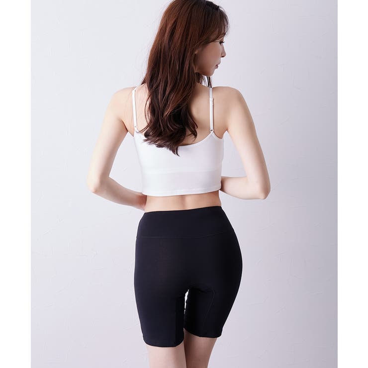 ｎ，ＫＵＲＯ 綿混ストレッチ お腹らくちん股ずれ防止深ばき丈ロングショーツ３枚組 | nissen | 詳細画像18 