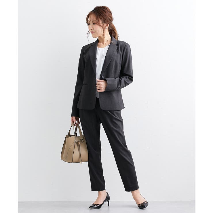 【大きい胸専用】洗えるタテヨコストレッチテーラードジャケット | nissen | 詳細画像8 