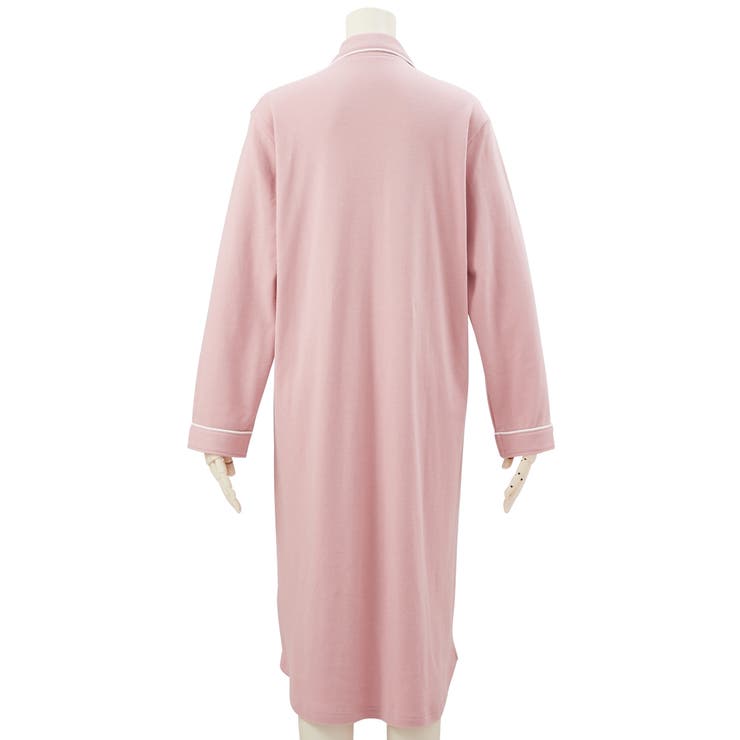 綿１００％やわらかスムースルームシャツワンピース | nissen | 詳細画像14 