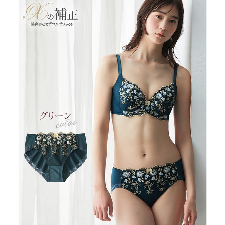 M-4L) やや深ばき丈花柄ストレッチコーディネートショーツ