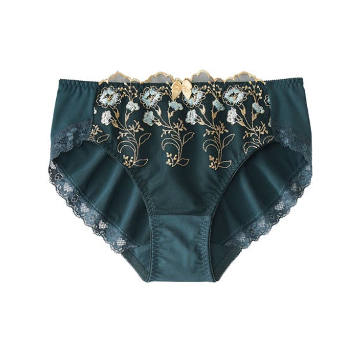 グリーン | (M-4L) やや深ばき丈花柄ストレッチコーディネートショーツ（トリンプ） | nissen