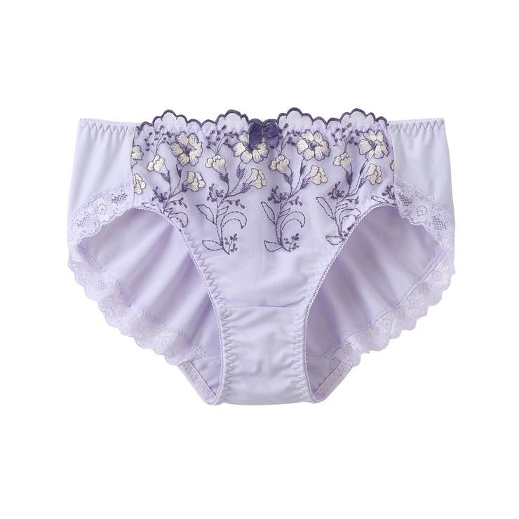 ラベンダー | (M-4L) やや深ばき丈花柄ストレッチコーディネートショーツ（トリンプ） | nissen