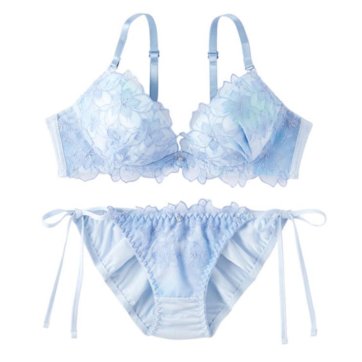 A70/M-F80/L)シア―グラデブラジャーヒモショーツセット[品番 A70/M-F80/L)シア―グラデブラジャーヒモショーツセット[品番