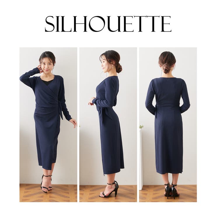 【美品】カシュクールラップワンピース Ritomo De Ricco ワンピース SALE カシュクールラップワンピース