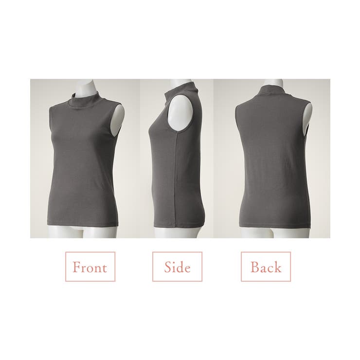 綿１００％ハイネックノースリーブ３枚組 | nissen | 詳細画像16 