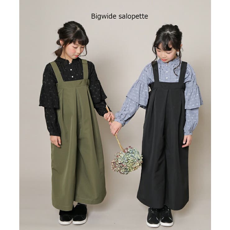 ビッグワイドサロペット 100～140[品番：STTK0000525]｜unica