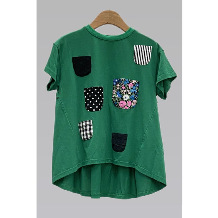 ポケットいっぱいバックギャザーＴシャツ[品番：STTK0000647]｜unica