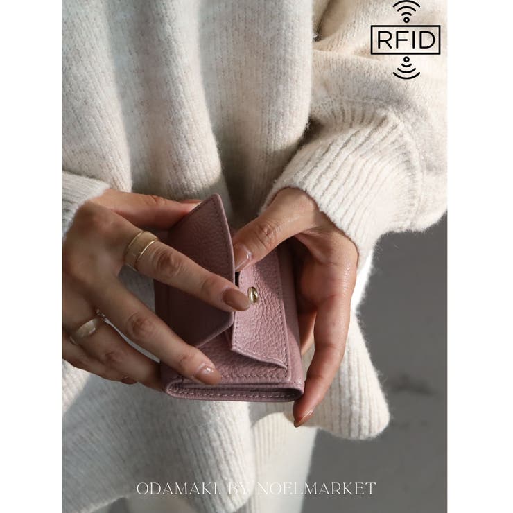 ミニウォレット ミニ財布 三つ折り財布 本革 牛革 レディース コインケース | Noelmarket | 詳細画像7 