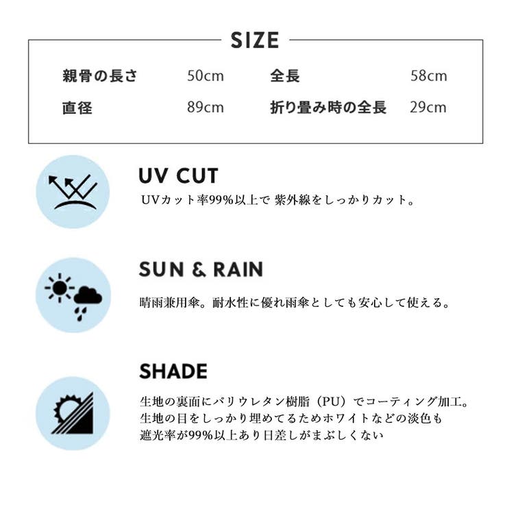 傘 ＵＶカット 紫外線遮蔽率９９％以上 | Ainokajitsu | 詳細画像11 
