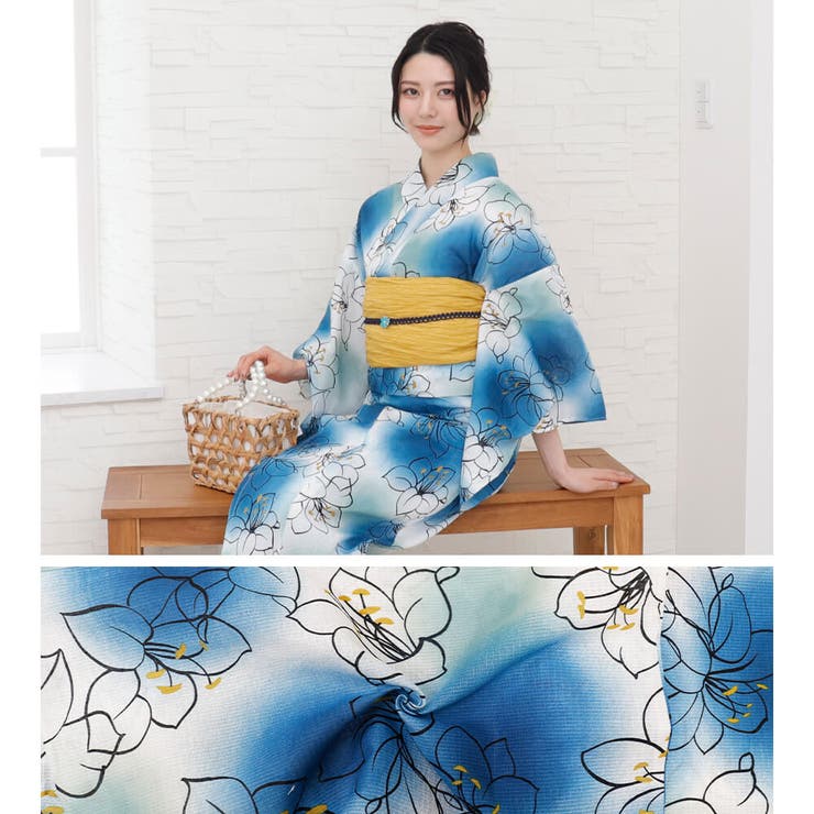 浴衣 二部式 女性浴衣 [品番：NNCW0004023]｜Ainokajitsu（アイノカジツ）のレディースファッション通販｜SHOPLIST（ショップリスト）