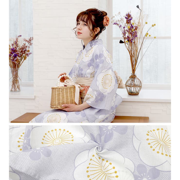 浴衣、女性 浴衣 二部式 女性浴衣[品番：NNCW0004047]｜Ainokajitsu