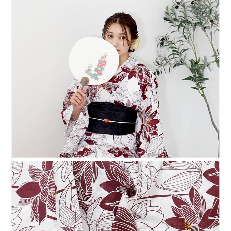 浴衣 レディース 綿麻 | Ainokajitsu | 詳細画像5 