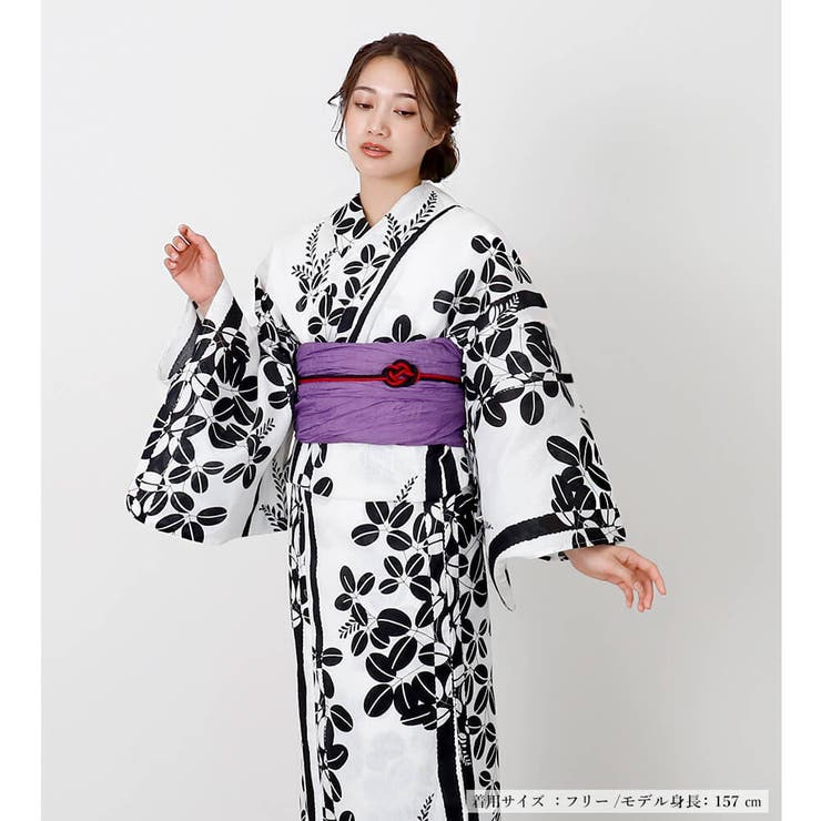 浴衣 レディース 綿麻 | Ainokajitsu | 詳細画像3 