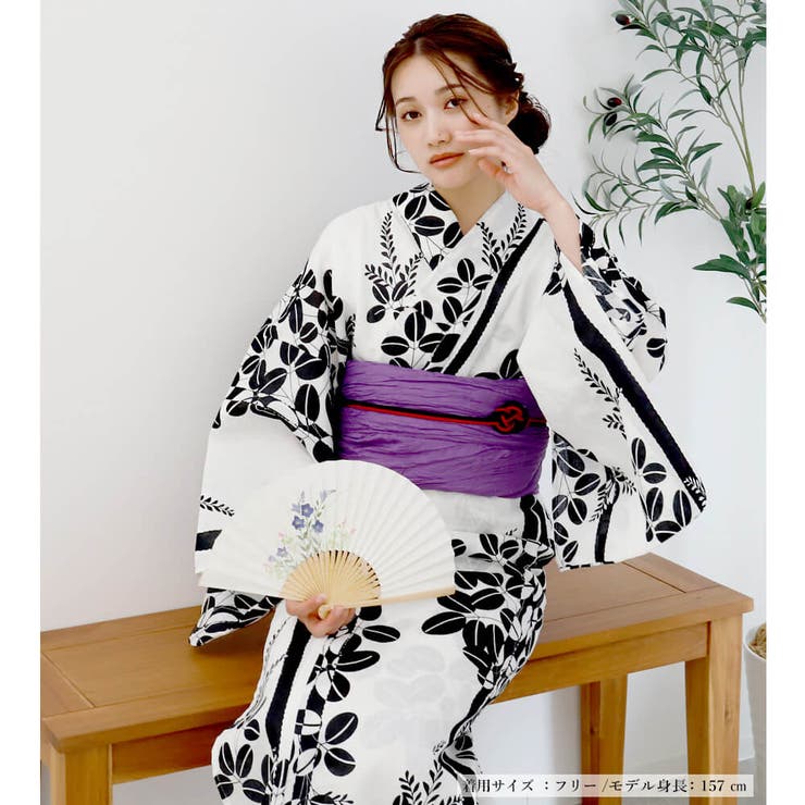 浴衣 レディース 綿麻 | Ainokajitsu | 詳細画像4 