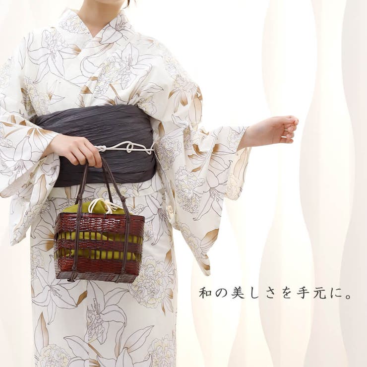 かごバッグ 籠バッグ 巾着 | Ainokajitsu | 詳細画像7 