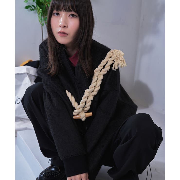 BLACK | 【Nora Lily】Duffel Shaggy MA-1 | Nora Lily