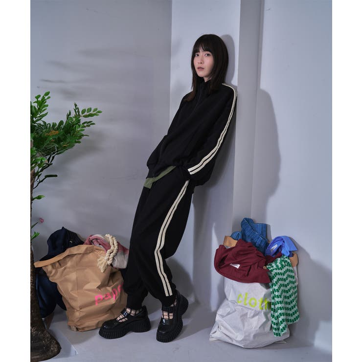【Nora Lily】Wavy Line Track Pants | Nora Lily | 詳細画像3 