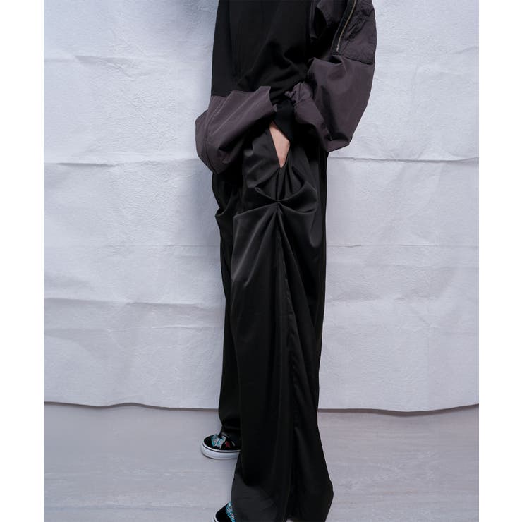 【Nora Lily】Mad Satin Flower Tuck Pants | Nora Lily | 詳細画像3 