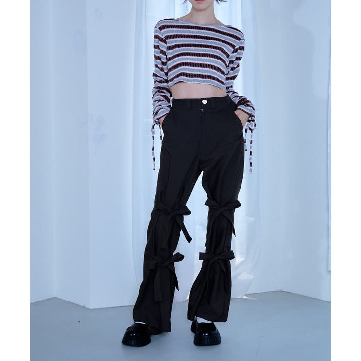 【Nora Lily】「elle」Ribbon Flare Pants | Nora Lily | 詳細画像10 