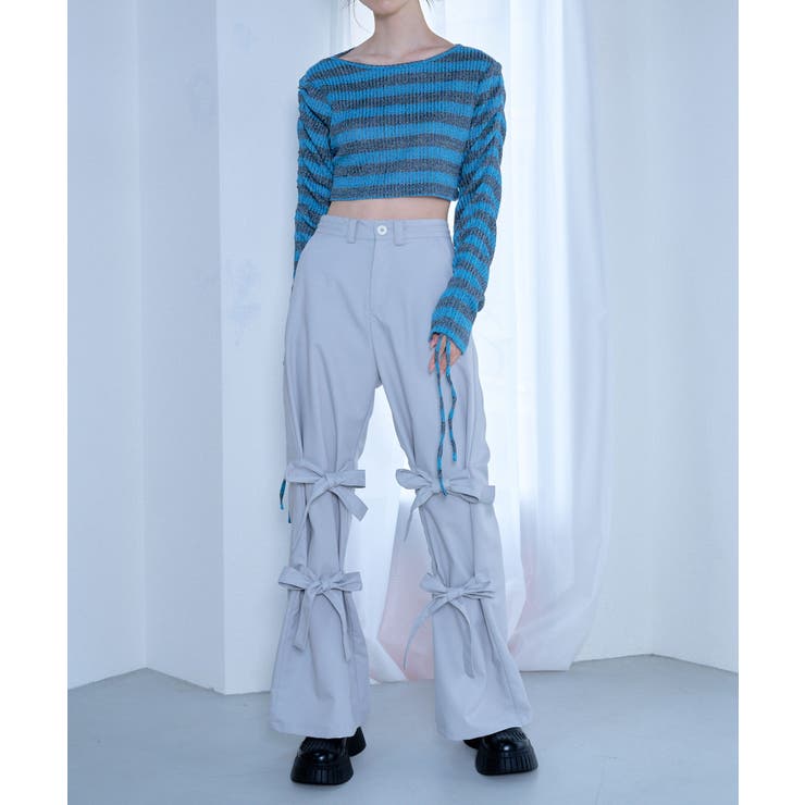 【Nora Lily】「elle」Ribbon Flare Pants | Nora Lily | 詳細画像3 
