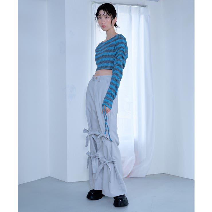 【Nora Lily】「elle」Ribbon Flare Pants | Nora Lily | 詳細画像4 