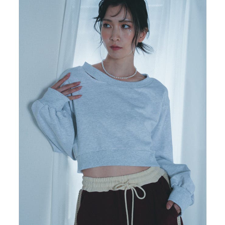 Nora Lily】「elle」Slash Short SWEAT[品番：NORW0000080]｜Nora Lily