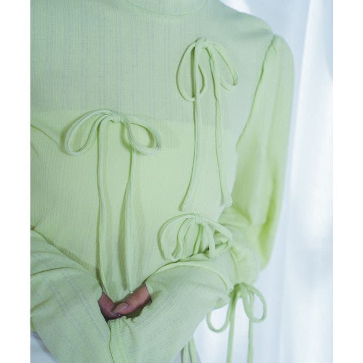 【Nora Lily】「elle」Ribbon Rib Top | Nora Lily | 詳細画像19 