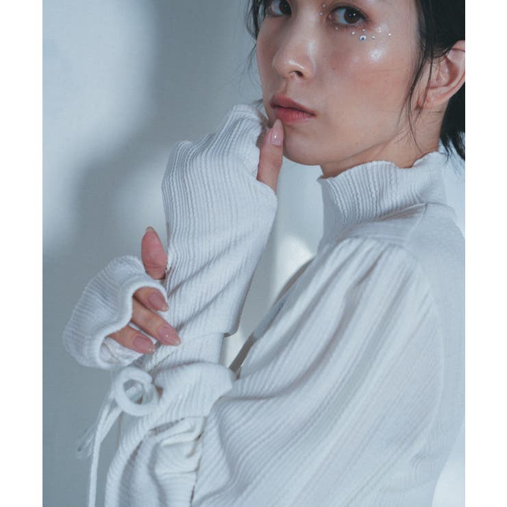 【Nora Lily】「elle」Ribbon Rib Top | Nora Lily | 詳細画像3 