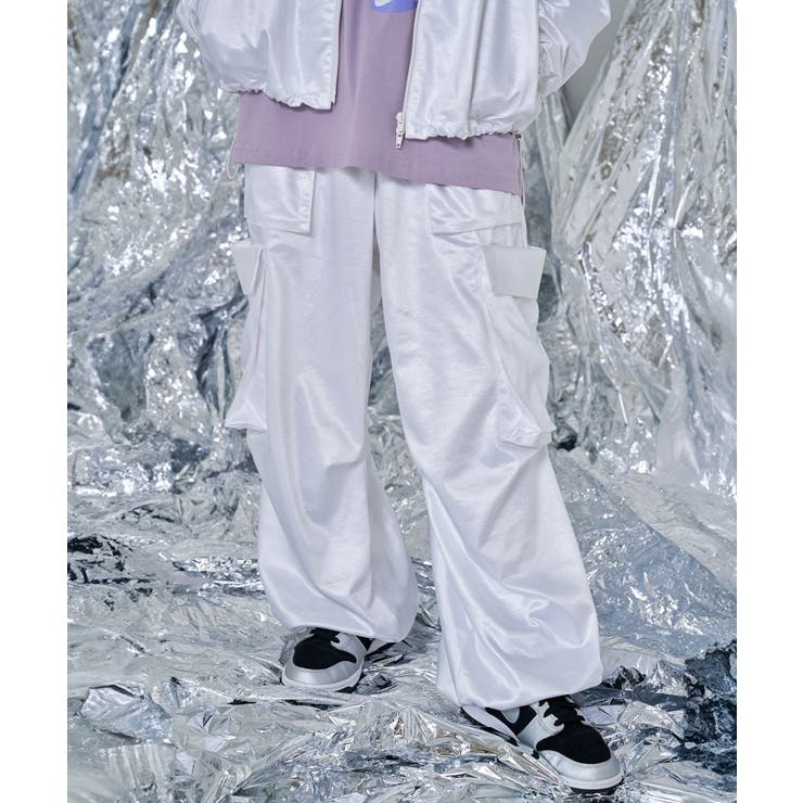 WHITE | Leathery Drawcode Wide | Nora Lily