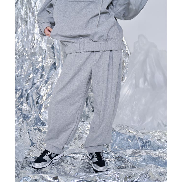 Heather GREY | 【Nora Lily】3D Switching Sweat Pants | Nora Lily