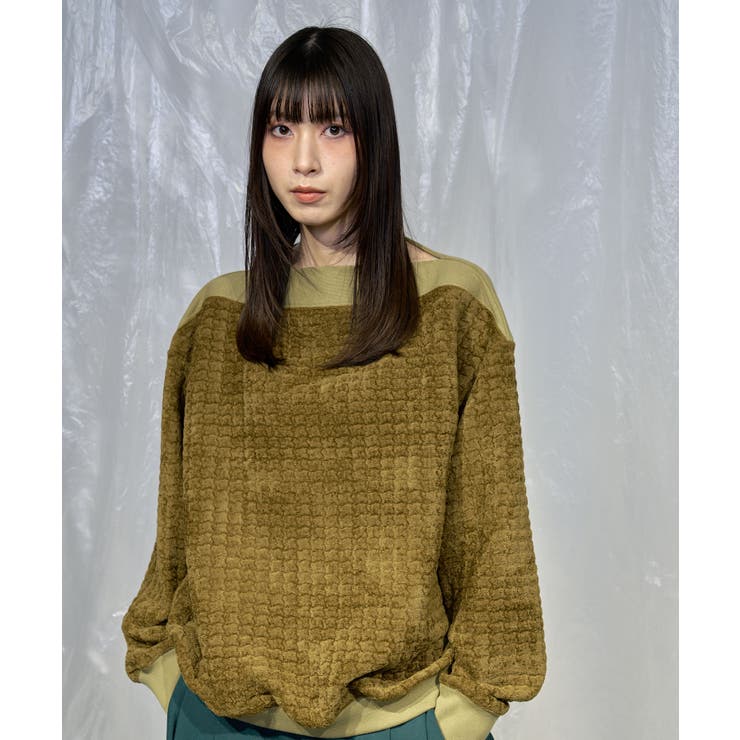 KHAKI | 【Nora Lily】Fluffy Popping Tops | Nora Lily